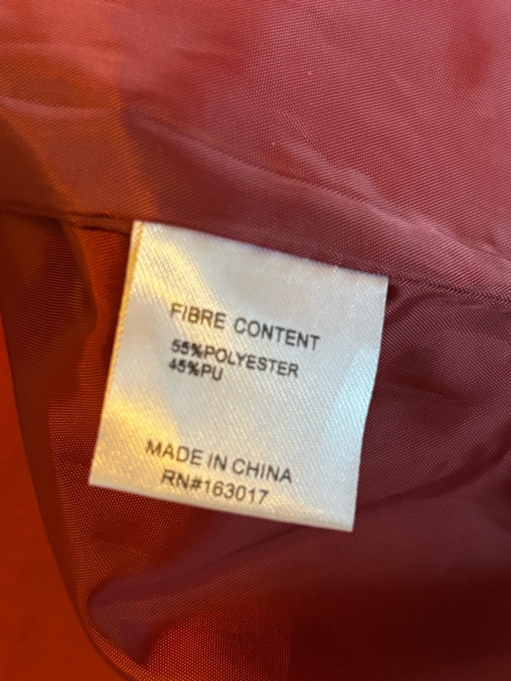 Princess Polly Callie Burgundy Faux Leather Bomber Jacket, size 6 - Picture 11 of 12